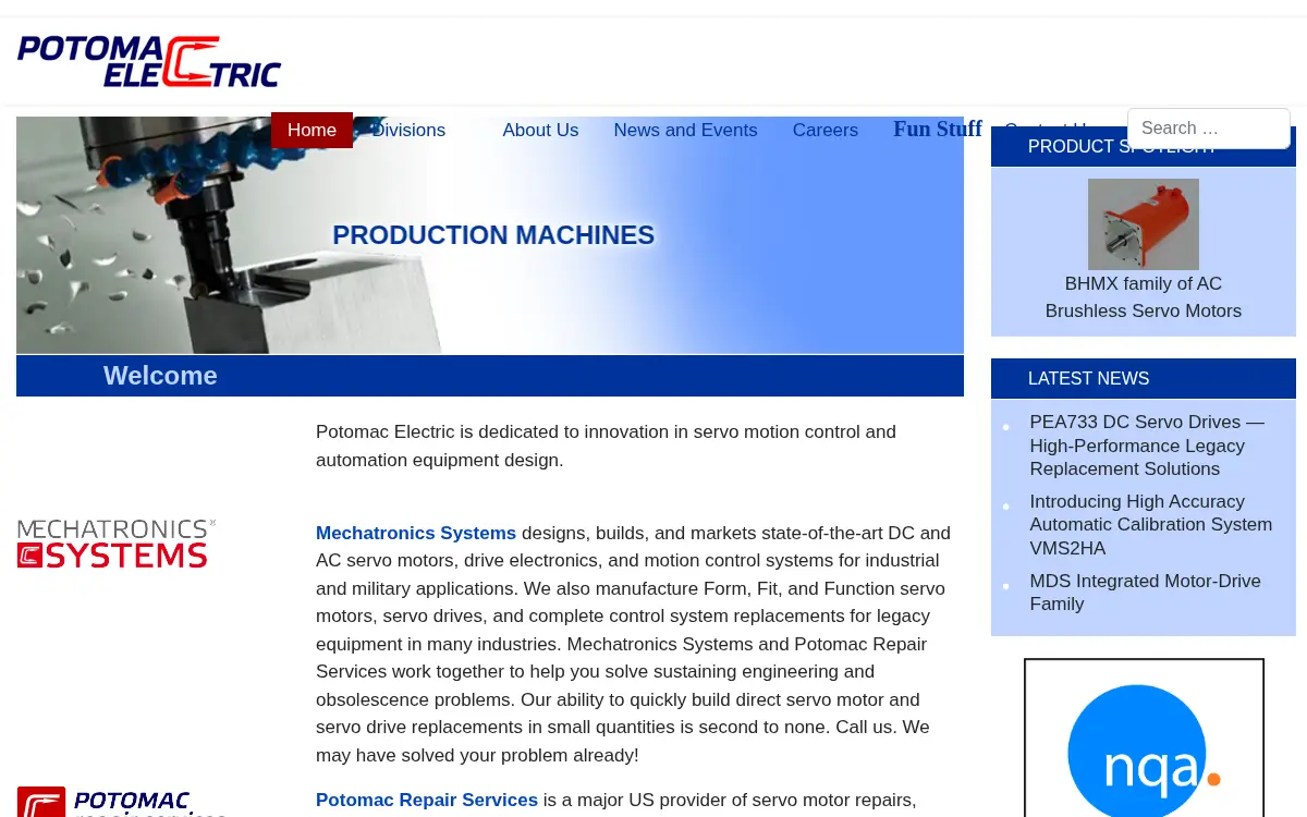 Homepage of Potomac Electric CORP