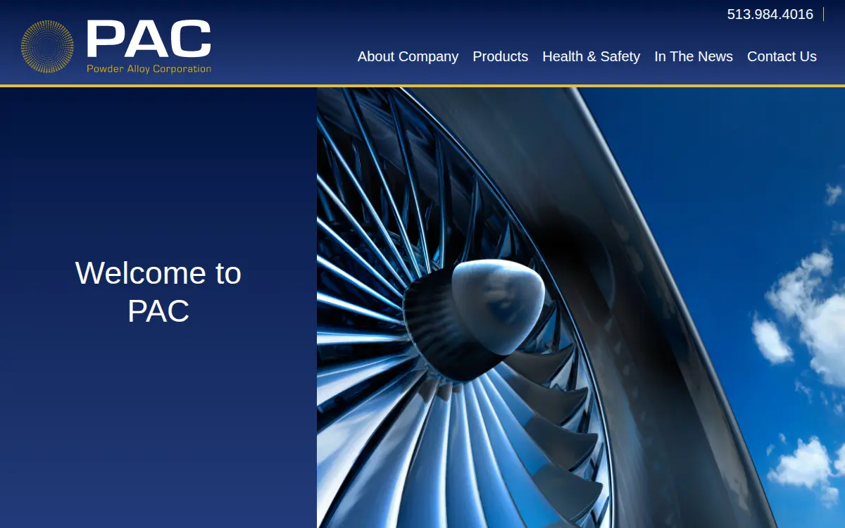 Homepage of Powder Alloy CORP