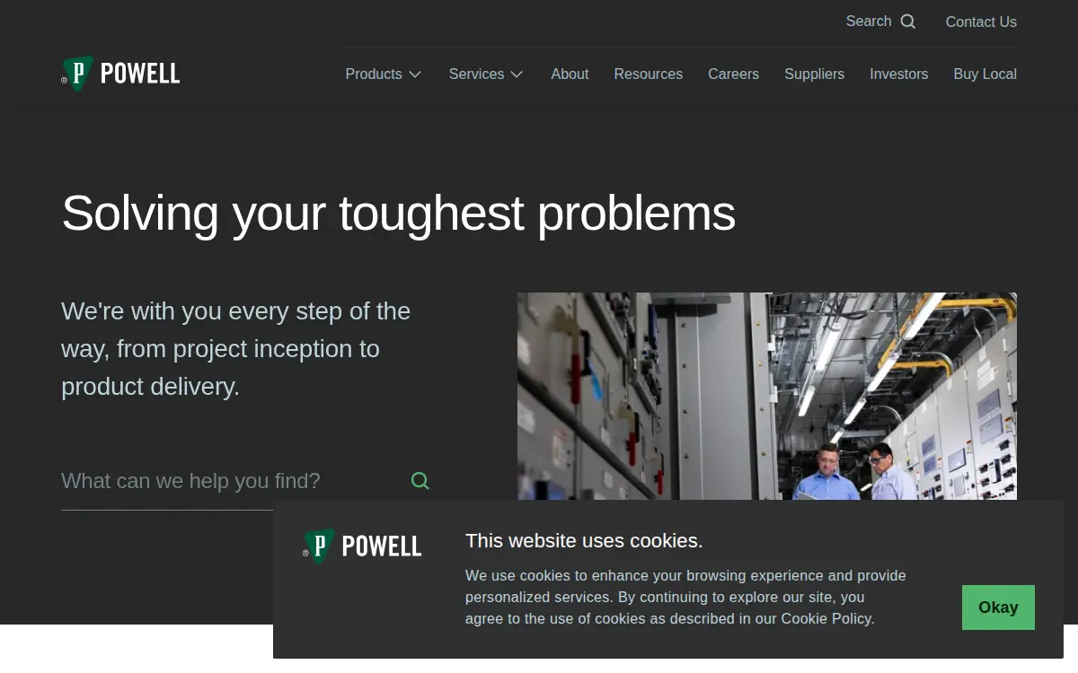 Homepage of Powell Electrical Systems INC