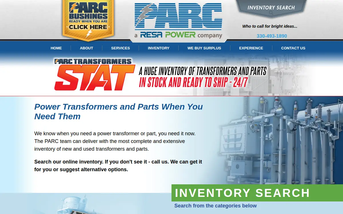 Homepage of Power Asset Recovery Corporation