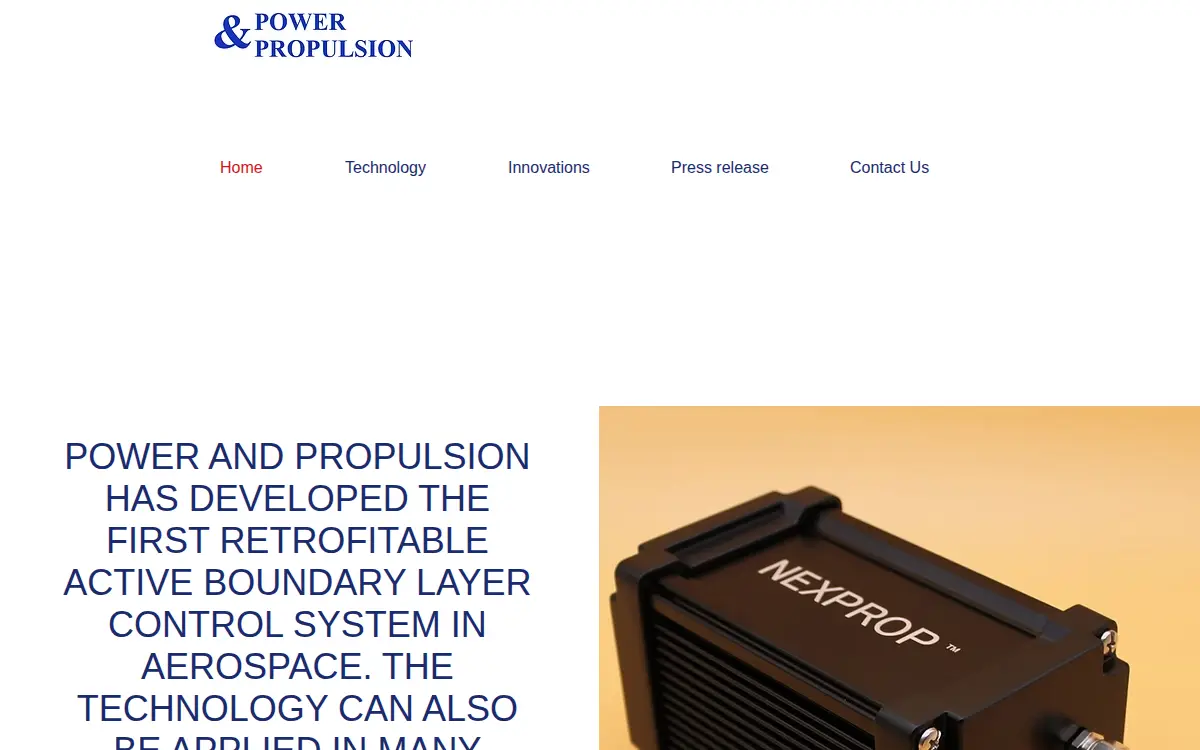 Homepage of Power & Propulsion LLC