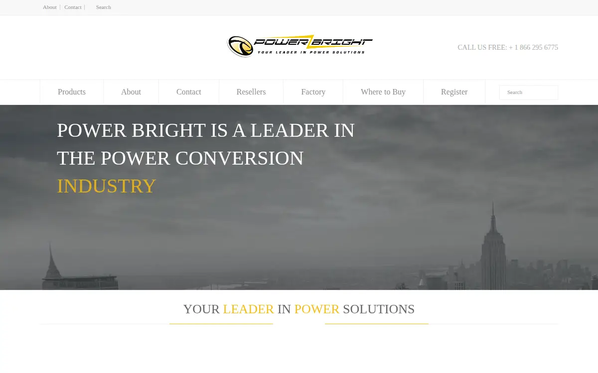 Homepage of Bright Manufacturing LLC