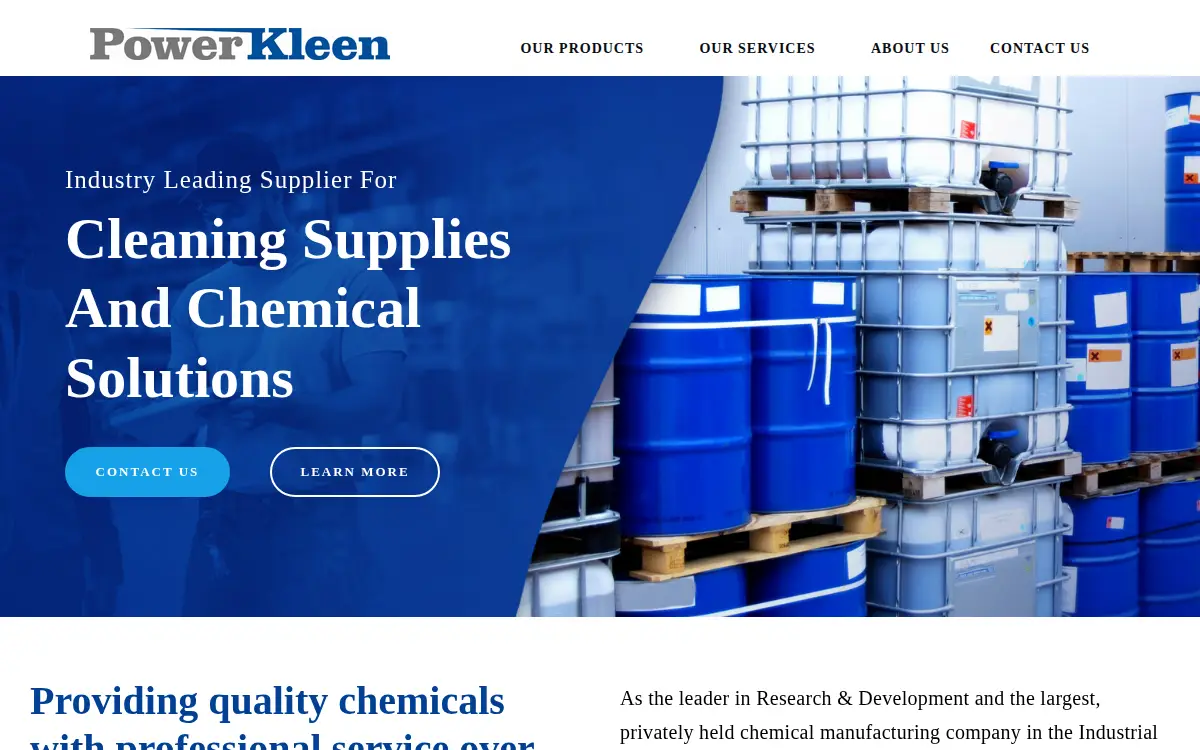 Homepage of Power Kleen CORP
