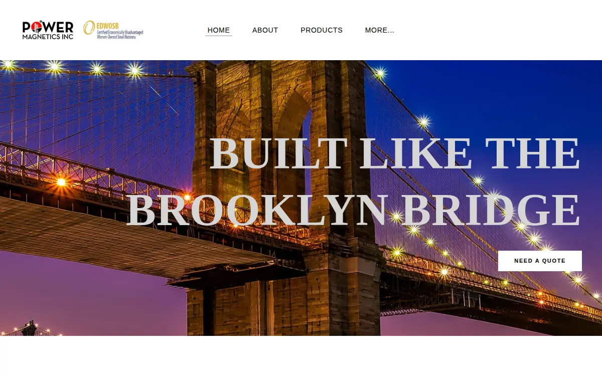 Homepage of Power Magnetics INC
