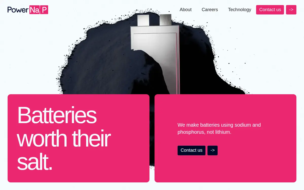 Homepage of Powernap Energy, INC.