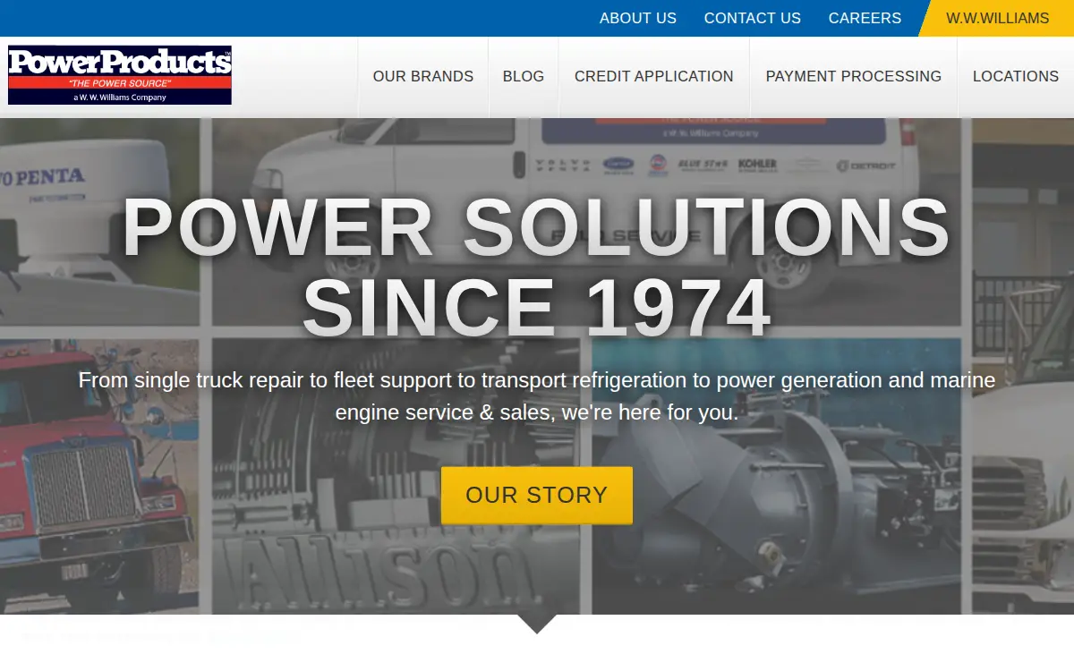 Homepage of Powerproducts Systems LLC