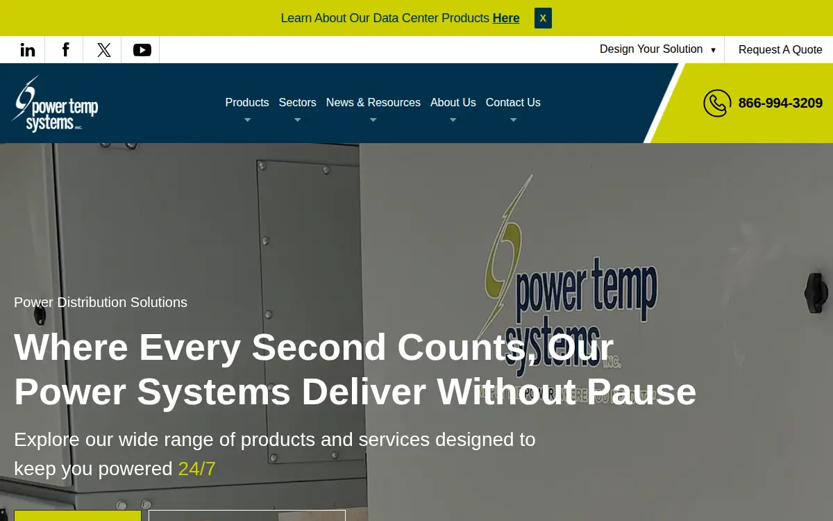Homepage of Pts - Power Temp Systems INC
