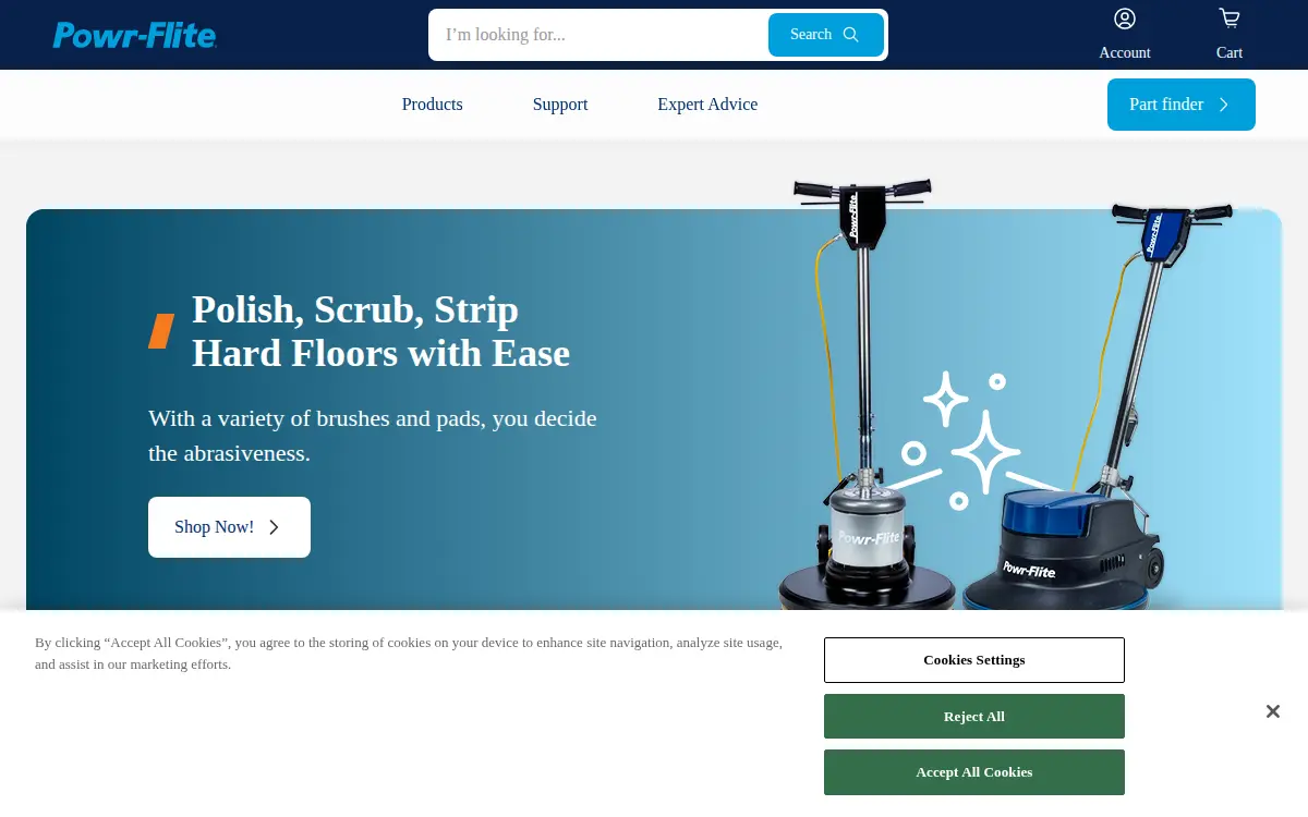Homepage of Tacony Corporation