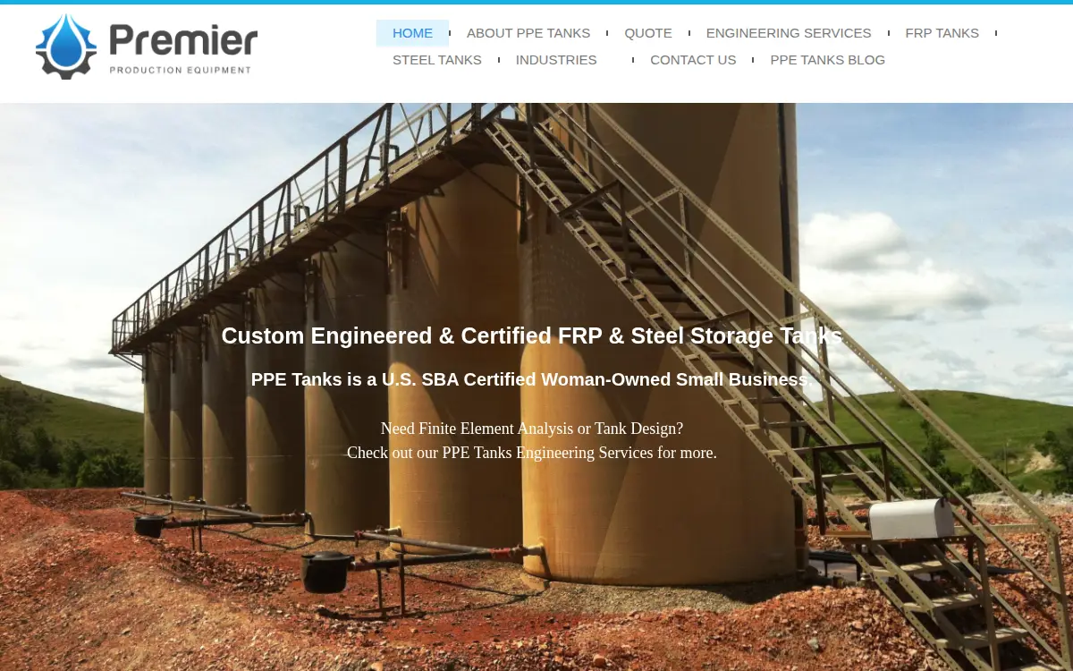 Homepage of Premier Production Equipment INC