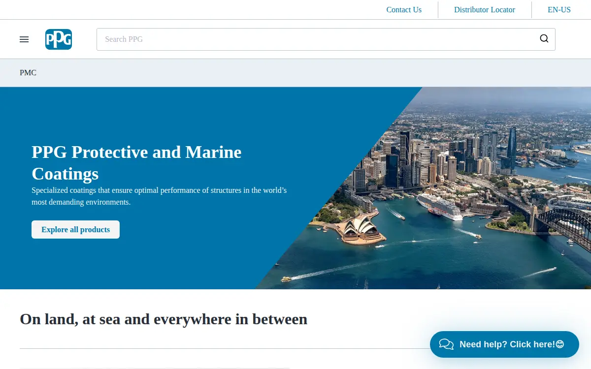Homepage of Ppg Architectural Finishes, INC.