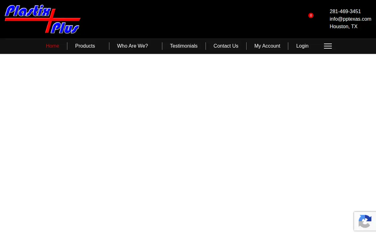 Homepage of Plastix Plus LLC