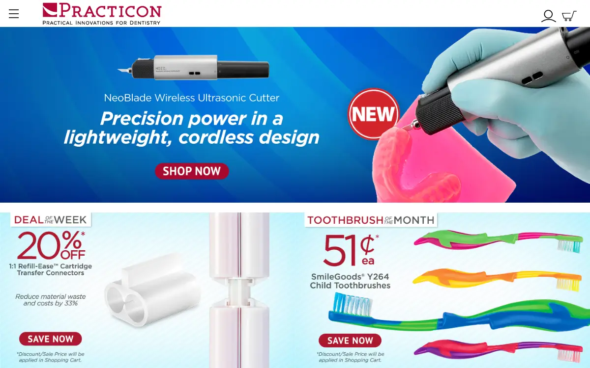 Homepage of Practicon INC
