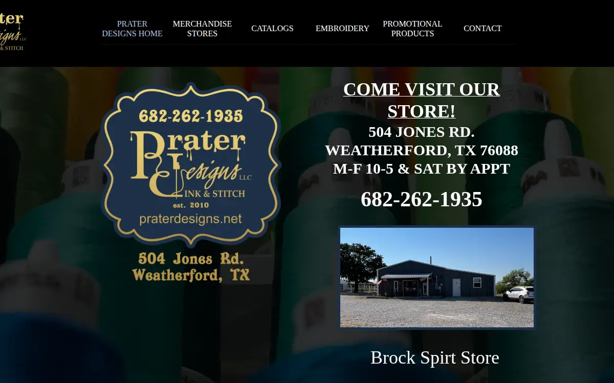 Homepage of Prater Designs LLC