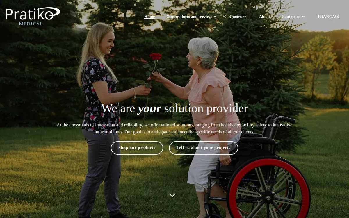 Homepage of Pratikomedical INC