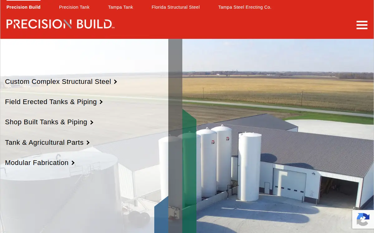 Homepage of Precision Build Solutions LLC