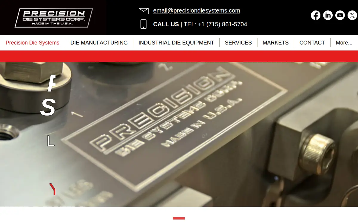 Homepage of Precision Die Systems CORP