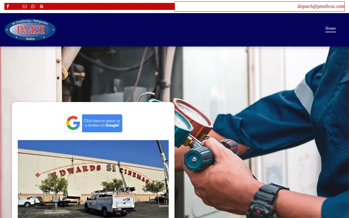 Homepage of Precision Mechanical Solutions, INC