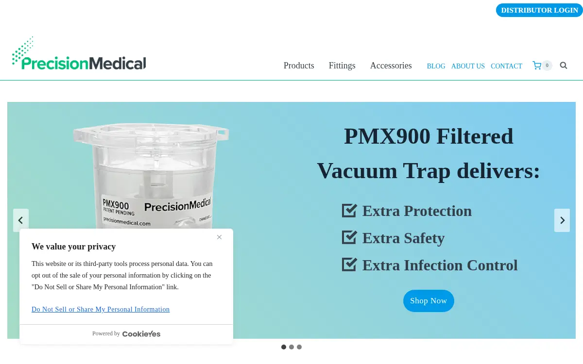 Homepage of Precision Medical INC