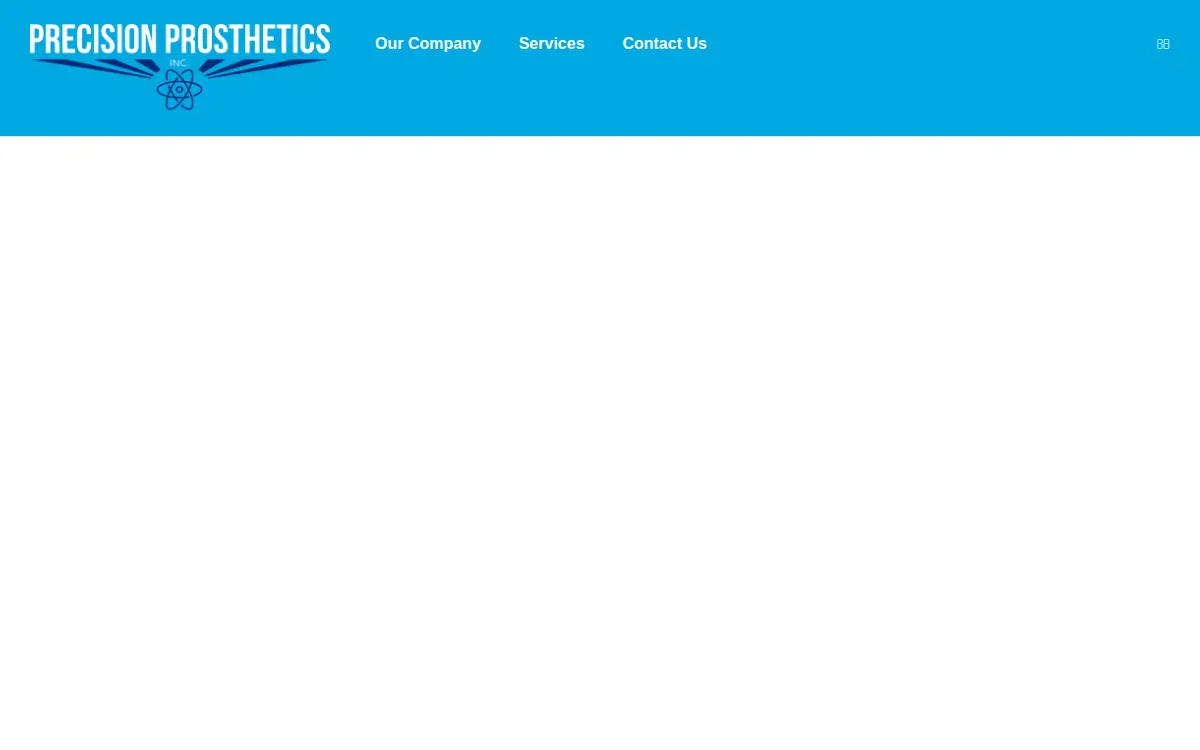 Homepage of Precision Prosthetics, INC