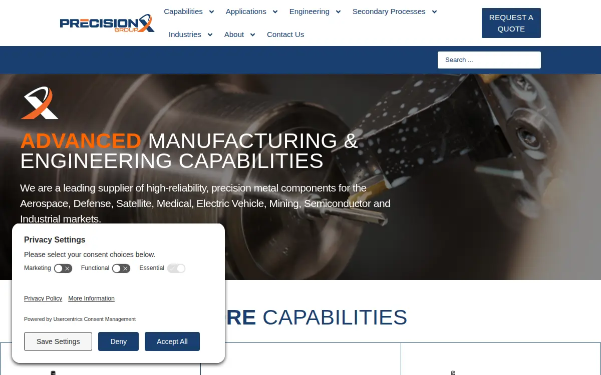Homepage of Gem Manufacturing LLC
