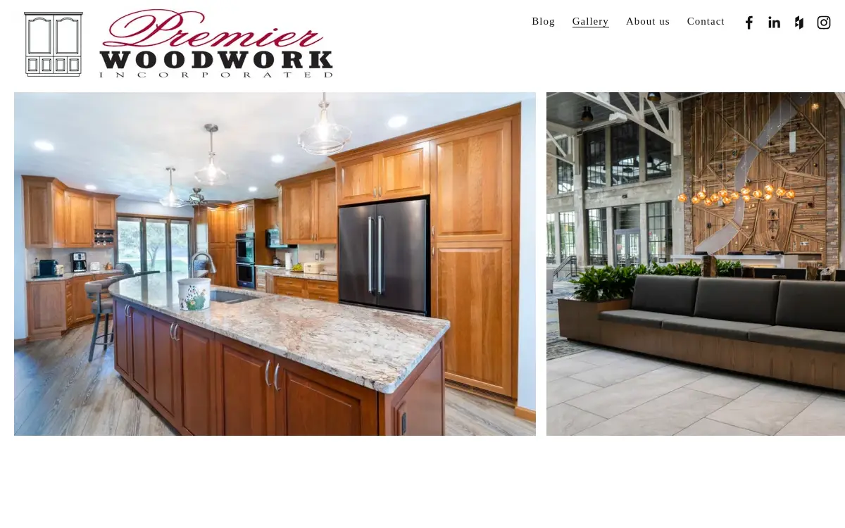 Homepage of Premier Woodwork INC