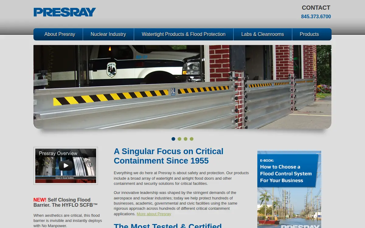 Homepage of The Presray Corporation