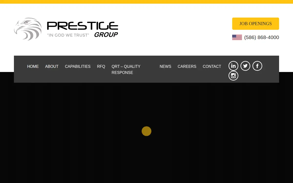 Homepage of Prestige Extreme Machining & Manufacturing INC.