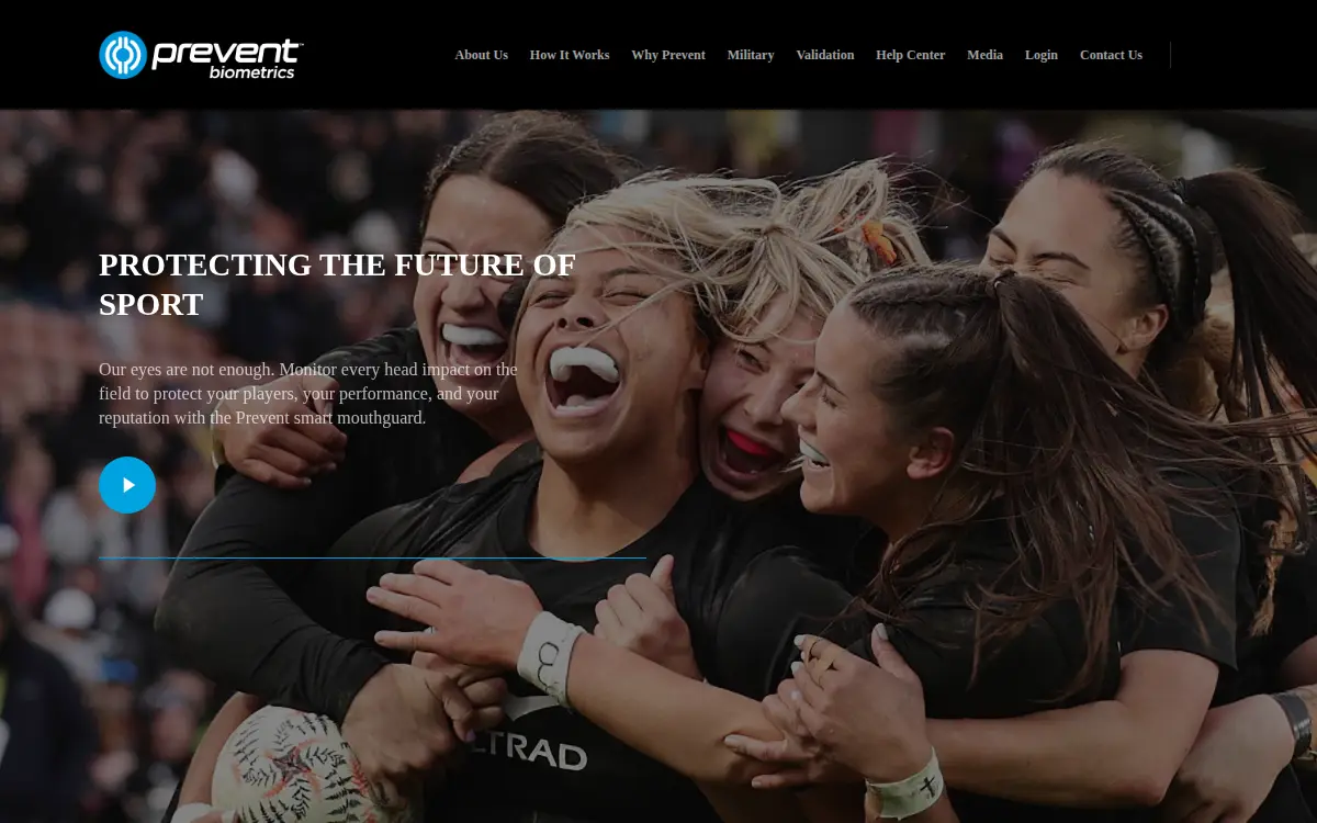 Homepage of Prevent Biometrics Incorporated