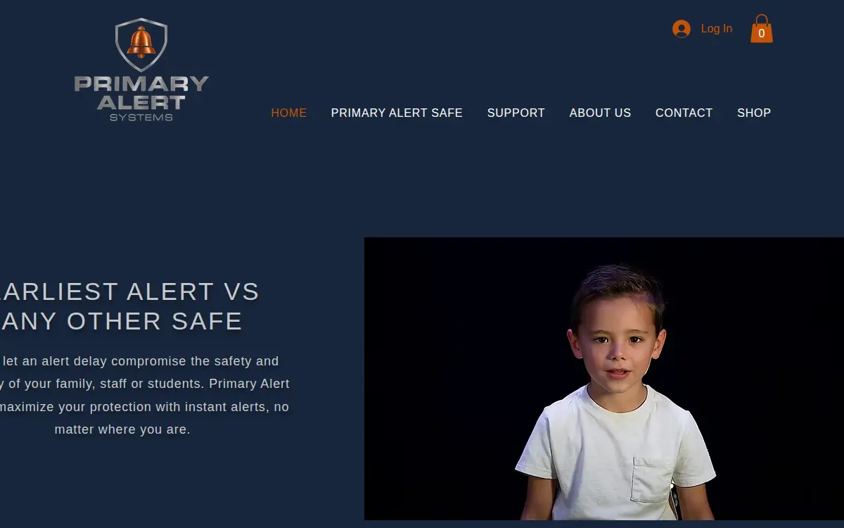 Homepage of Primary Alert Systems, LLC