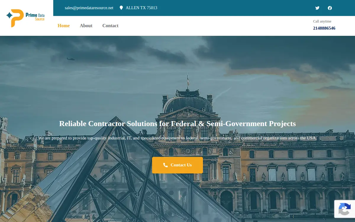 Homepage of Prime Data Source LLC