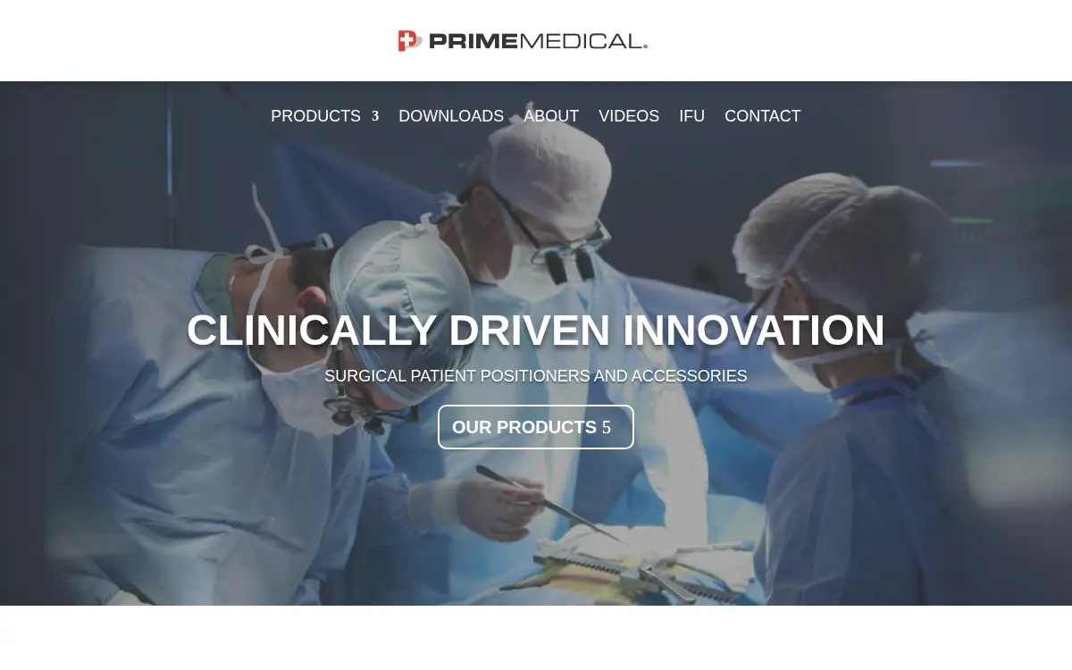 Homepage of Prime Medical LLC