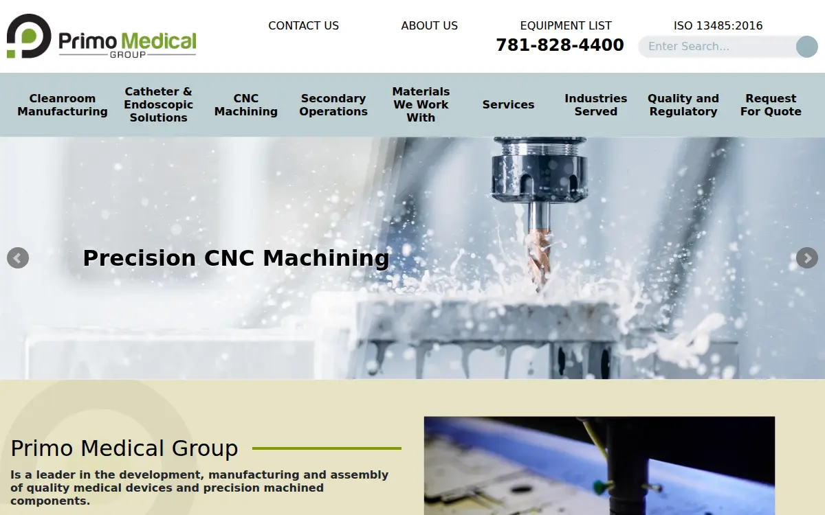 Homepage of Primo Medical Group INC