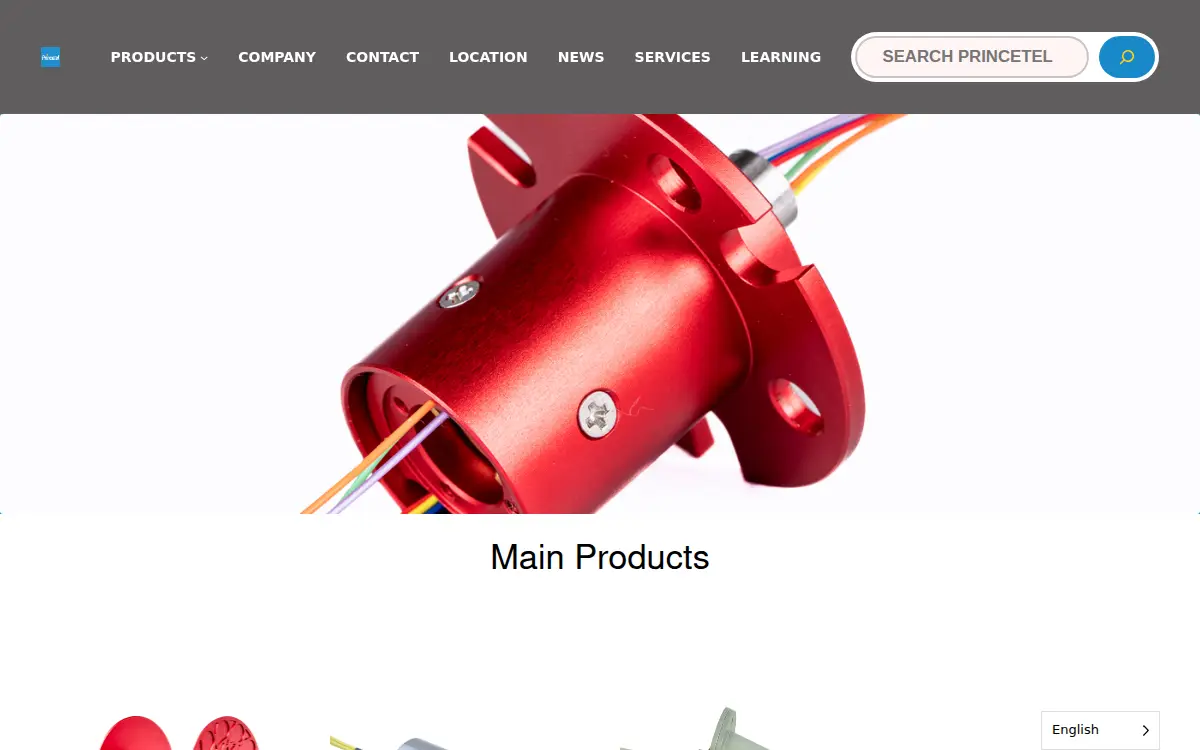 Homepage of Princetel, INC.