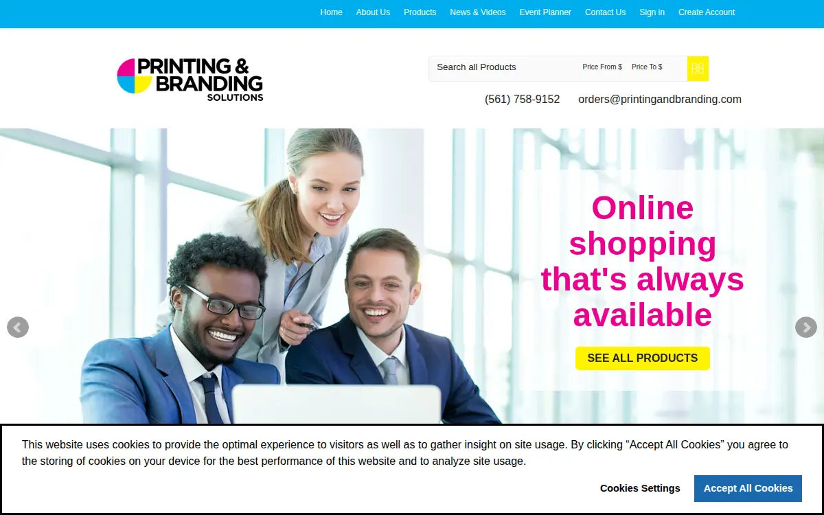 Homepage of Pb Marketing Group LLC