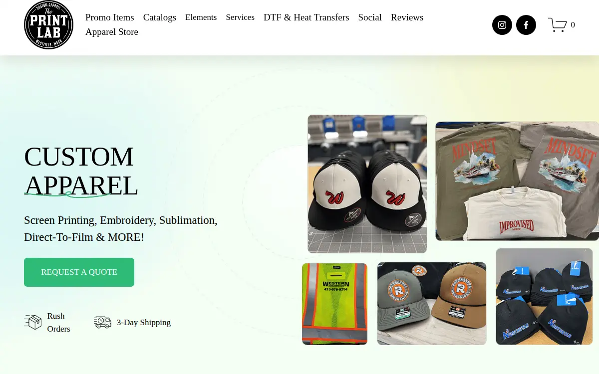 Homepage of Oss Print Lab, LLC