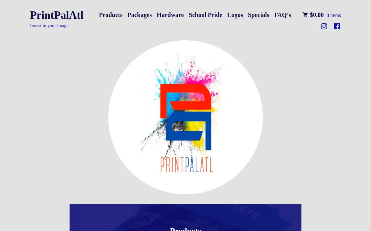 Homepage of Printpalatl LLC