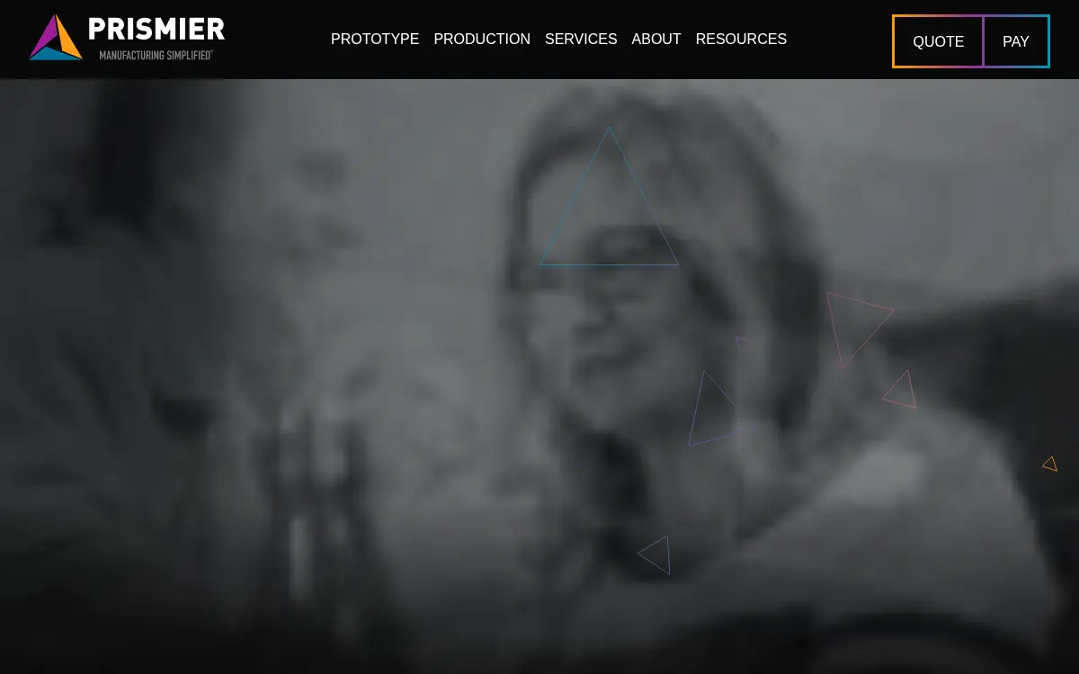 Homepage of Prismier, LLC