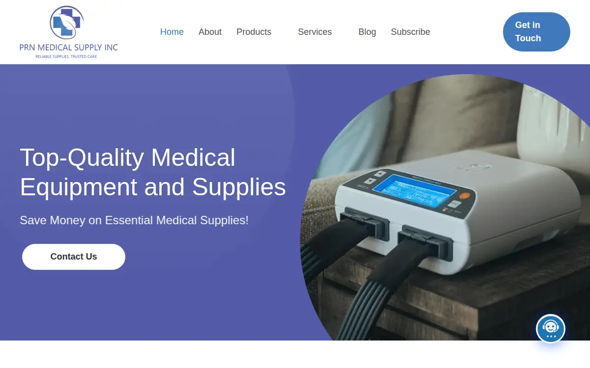 Homepage of Prn Medical Supply INC