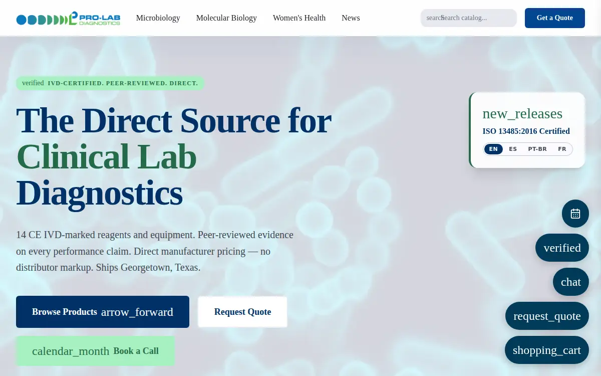 Homepage of Prolab INC