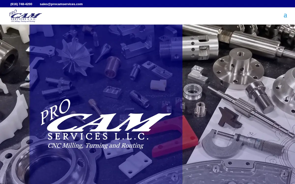Homepage of Pro Cam Services LLC