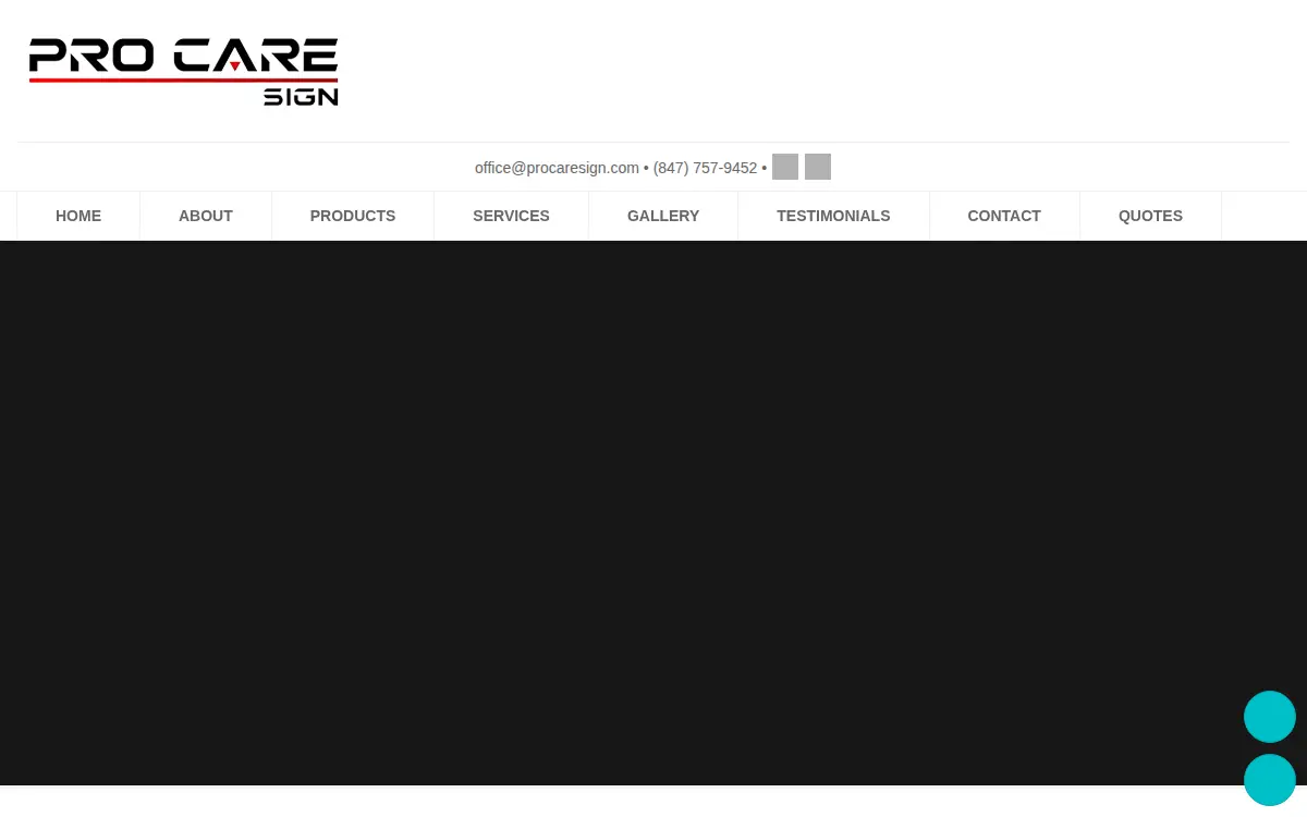 Homepage of Pro-care Sign & Electric CO.