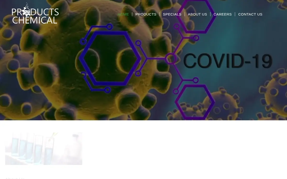 Homepage of Products Chemical Company, LLC