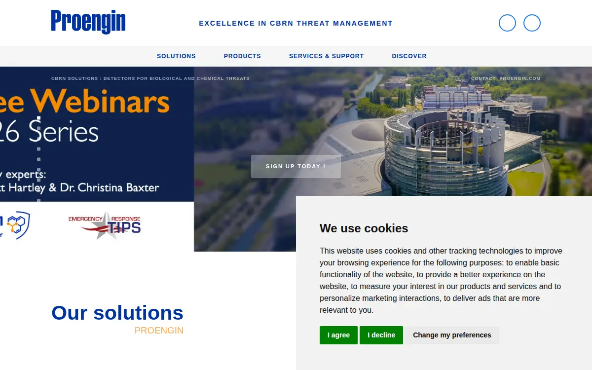 Homepage of Proengin INC.