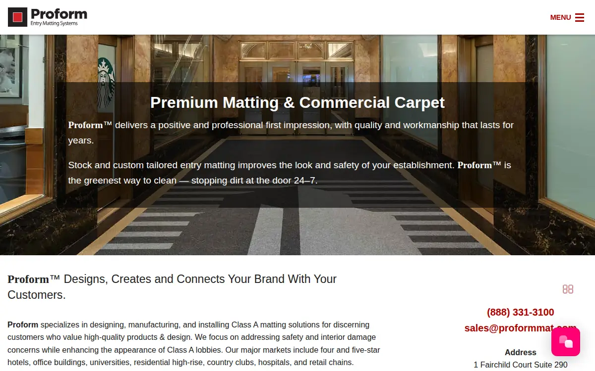 Homepage of Creative Flooring Concepts, INC