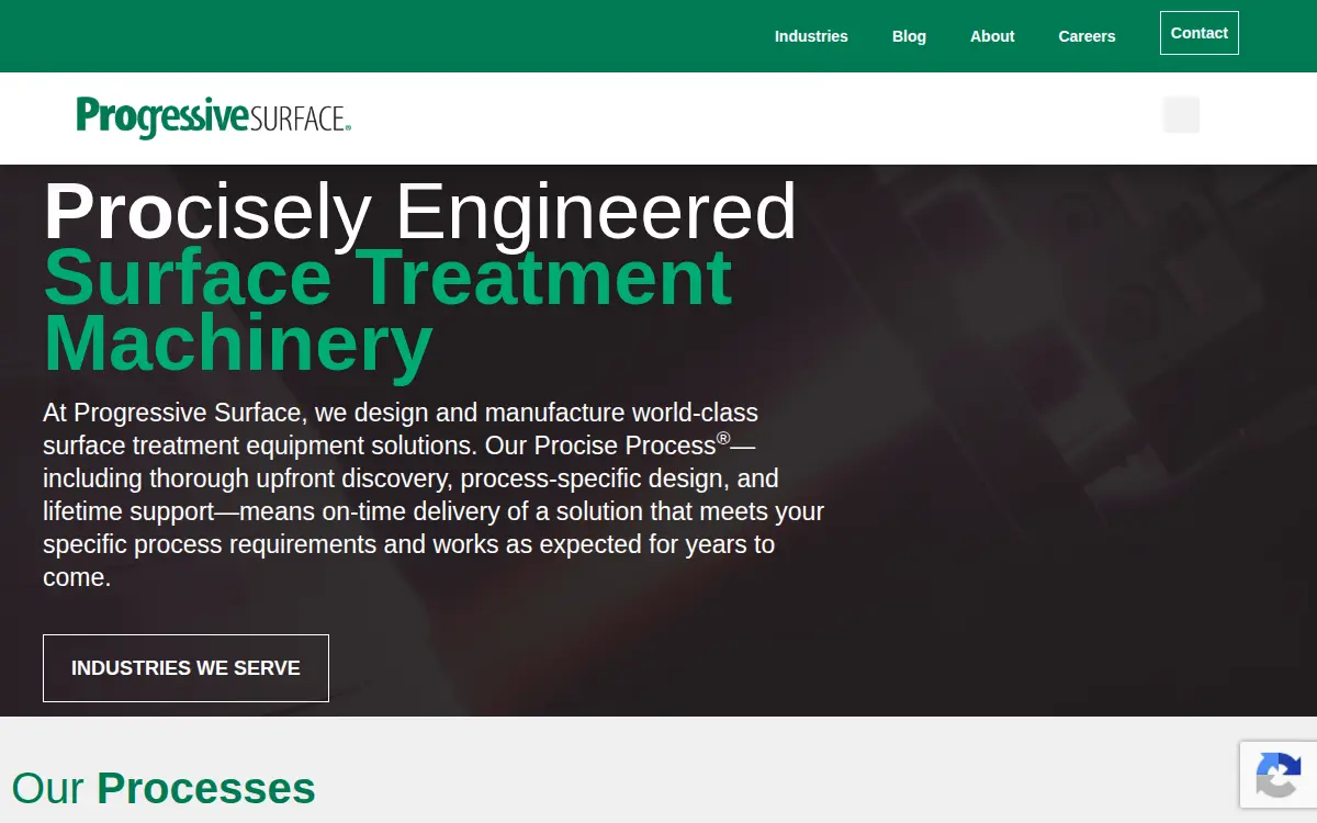 Homepage of Progressive Surface INC