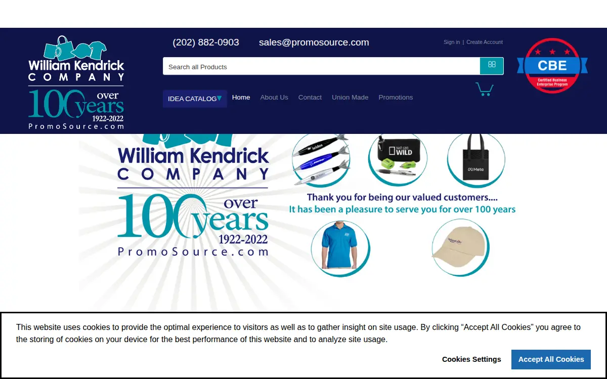 Homepage of William W. Kendrick Company
