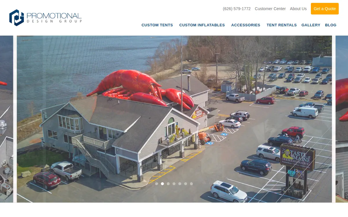 Homepage of Promotional Design Concepts INC