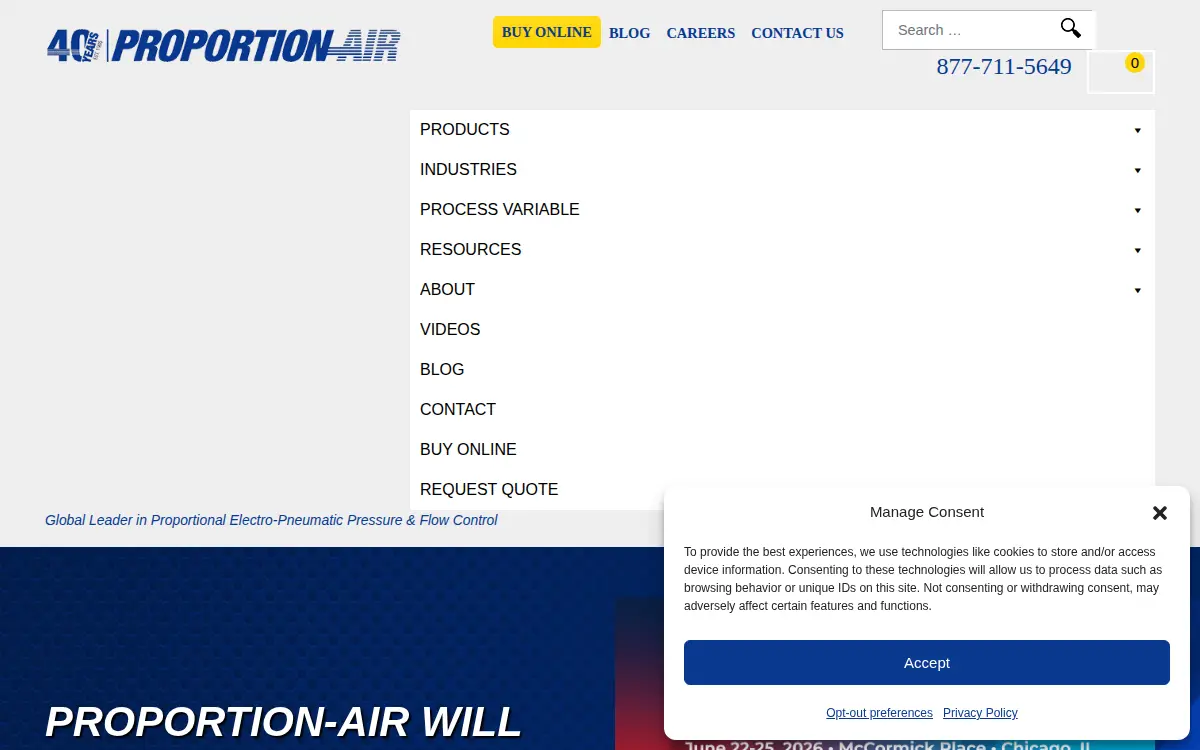Homepage of Proportion Air INC