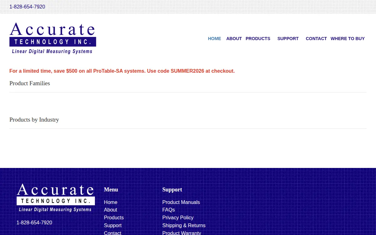 Homepage of Accurate Technology INC