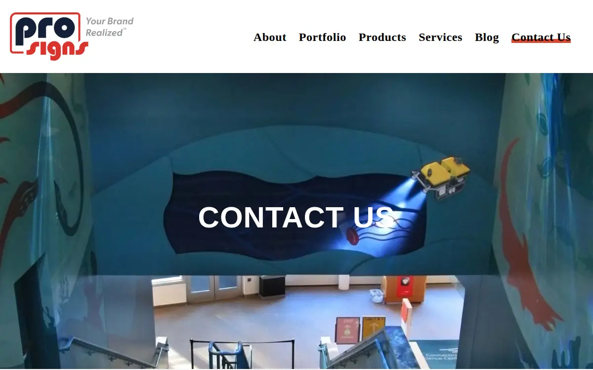 Homepage of Upper Darby Sign Company